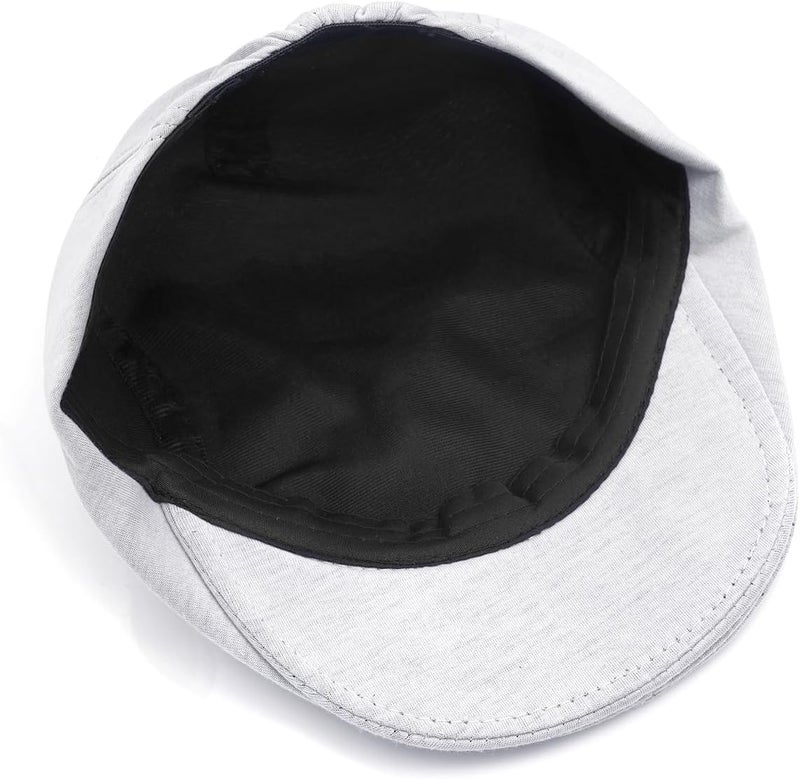 Xinveen Men's Newsboy Hat Adjustable Beret Ivy Cap Irish Cabbie Driving Hunting Hats - Image 4